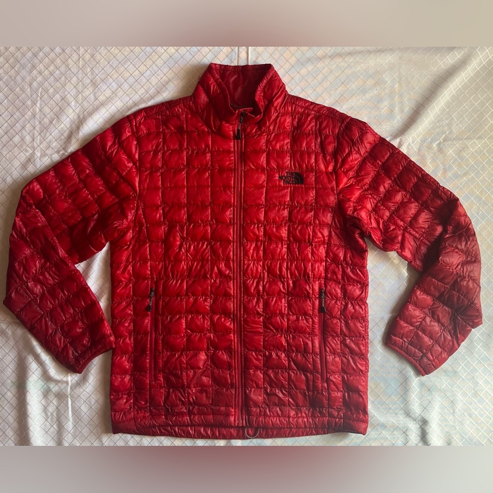 The North Face Red Thermoball Light Puffer Jacket